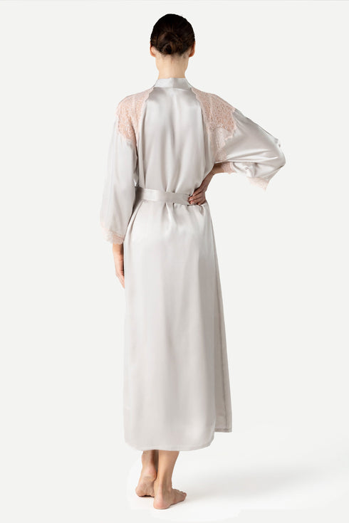 NK Imode Precious Sunset Long Silk Kimono